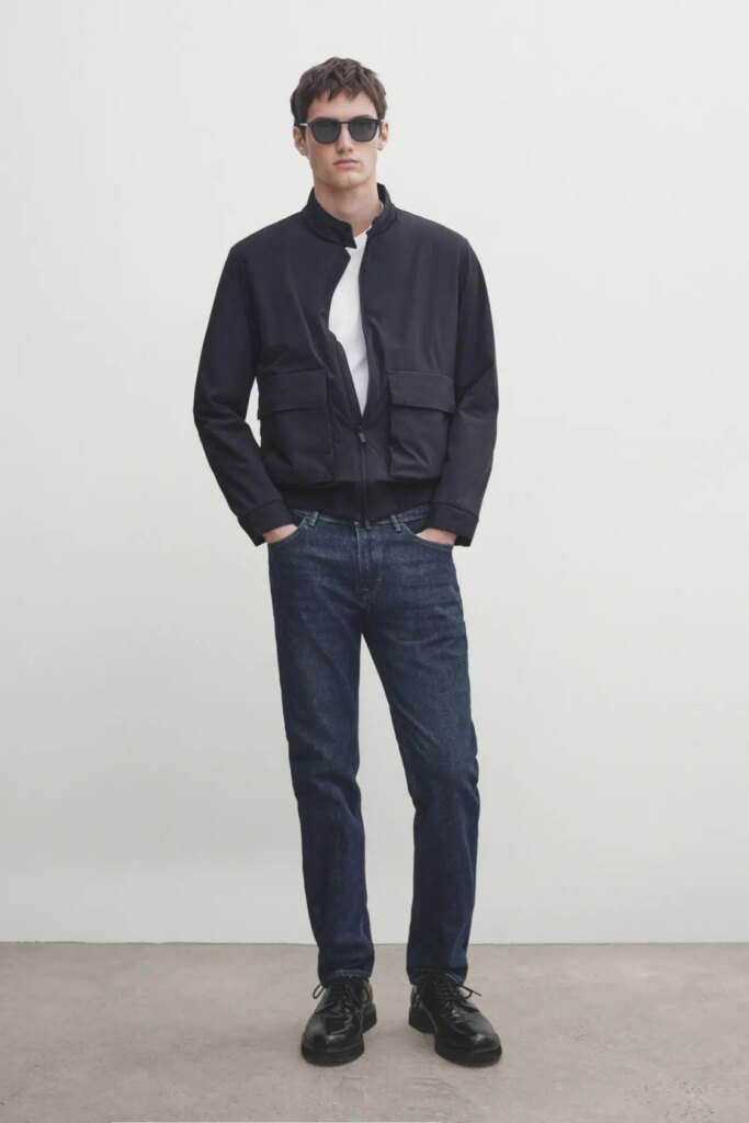 Slim-Fit Enzymatic Jeans