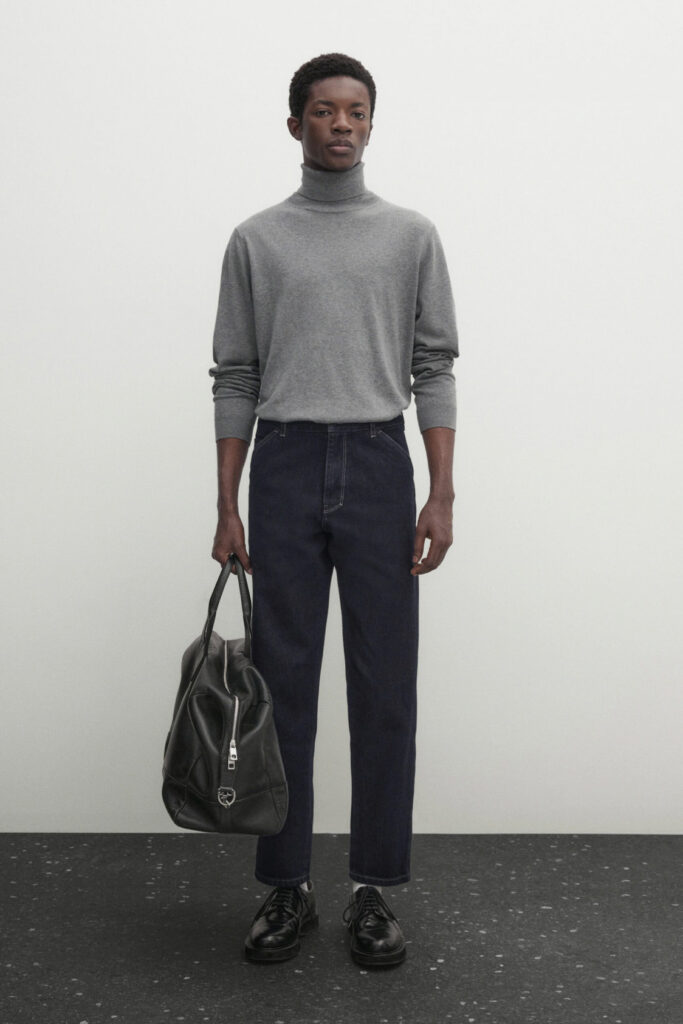 Mock Neck Zip-Up Sweatshirt